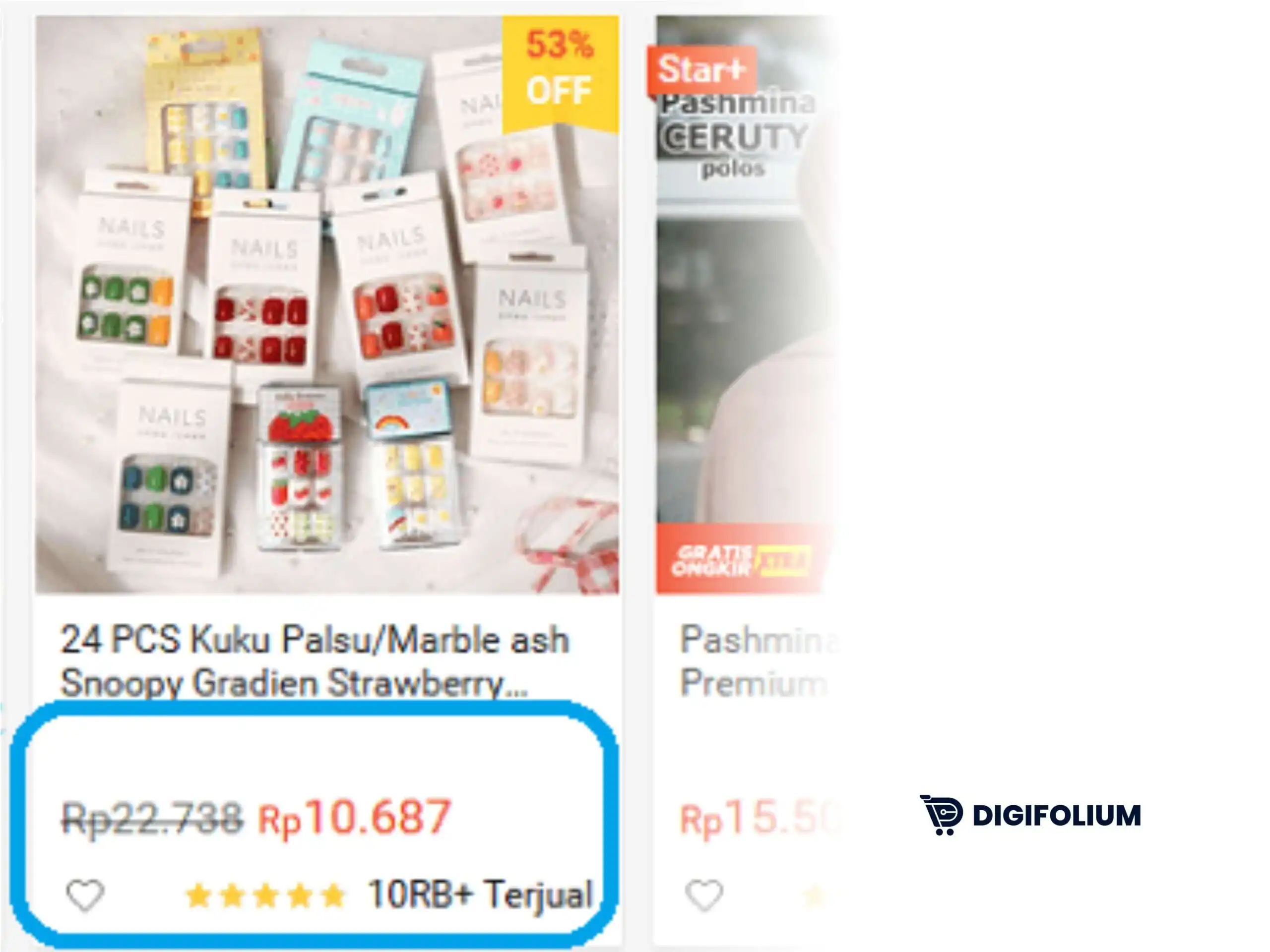 Pengertian Harga Coret di Shopee